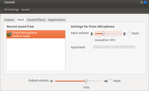 Ubuntu provides perfect sound level settings